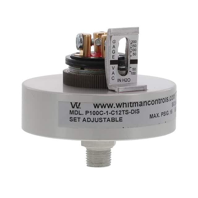 P100C-1-C12TS-DIS Whitman Controls, LLC  Sensori di pressione Trasduttori - Industriali